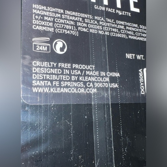 KleanColor Hype Highlighter 9 color palette BRAND NEW CRUELTY FREE! - Picture 8 of 9